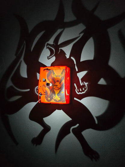 Kurama Dokuz Kuyruklu Tilki Shadow Lamp | Naruto Temalı Dekoratif Gölge Lambası