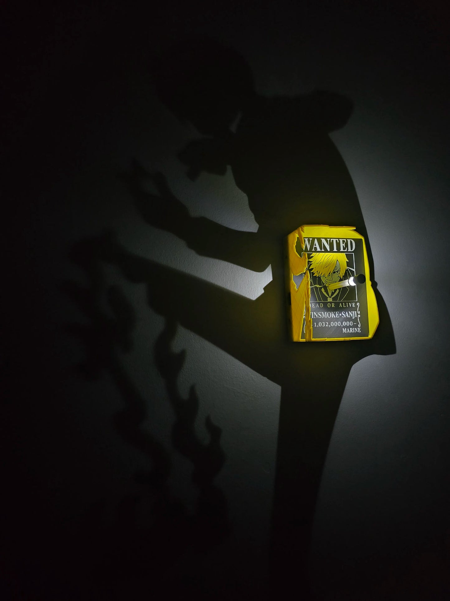 Vinsmoke Sanji Shadow Lamp | One Piece Temalı Dekoratif Gölge Lambası