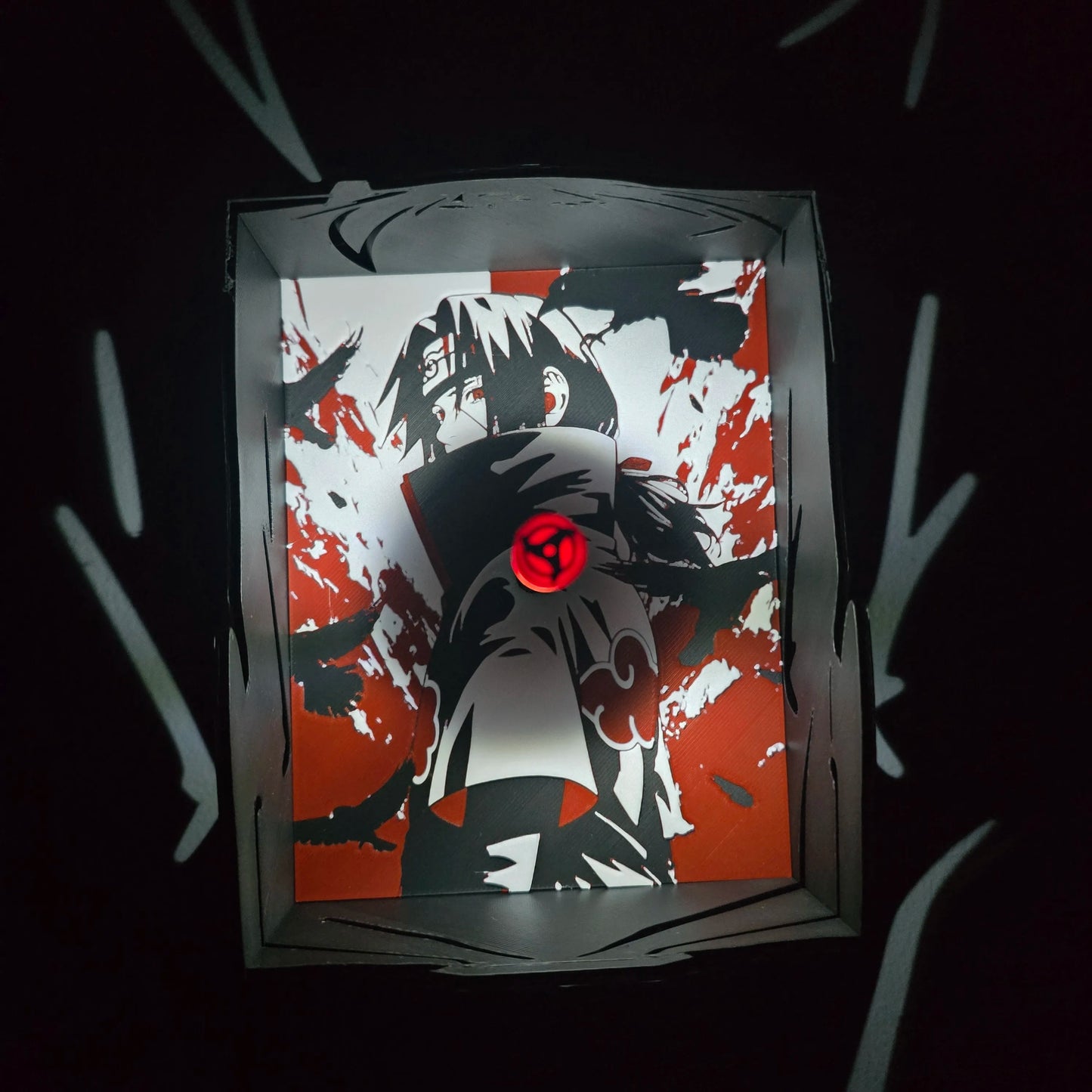 Itachi Shadow Lamp | Naruto Temalı Dekoratif Gölge Lambası