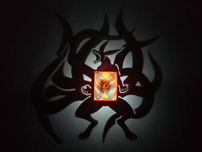 Kurama Dokuz Kuyruklu Tilki Shadow Lamp | Naruto Temalı Dekoratif Gölge Lambası