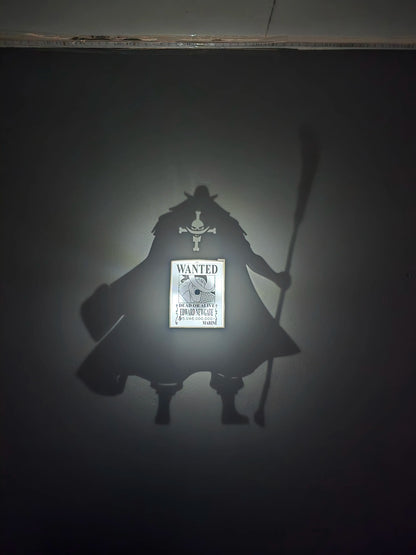 Barba Blanca Shadow Lamp | One Piece Temalı Dekoratif Gölge Lambası
