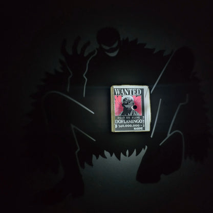 Donquixote Doflamingo Shadow Lamp | One Piece Temalı Dekoratif Gölge Lambası