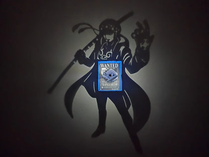 Trafalgar D. Water Law Shadow Lamp | One Piece Temalı Dekoratif Gölge Lambası