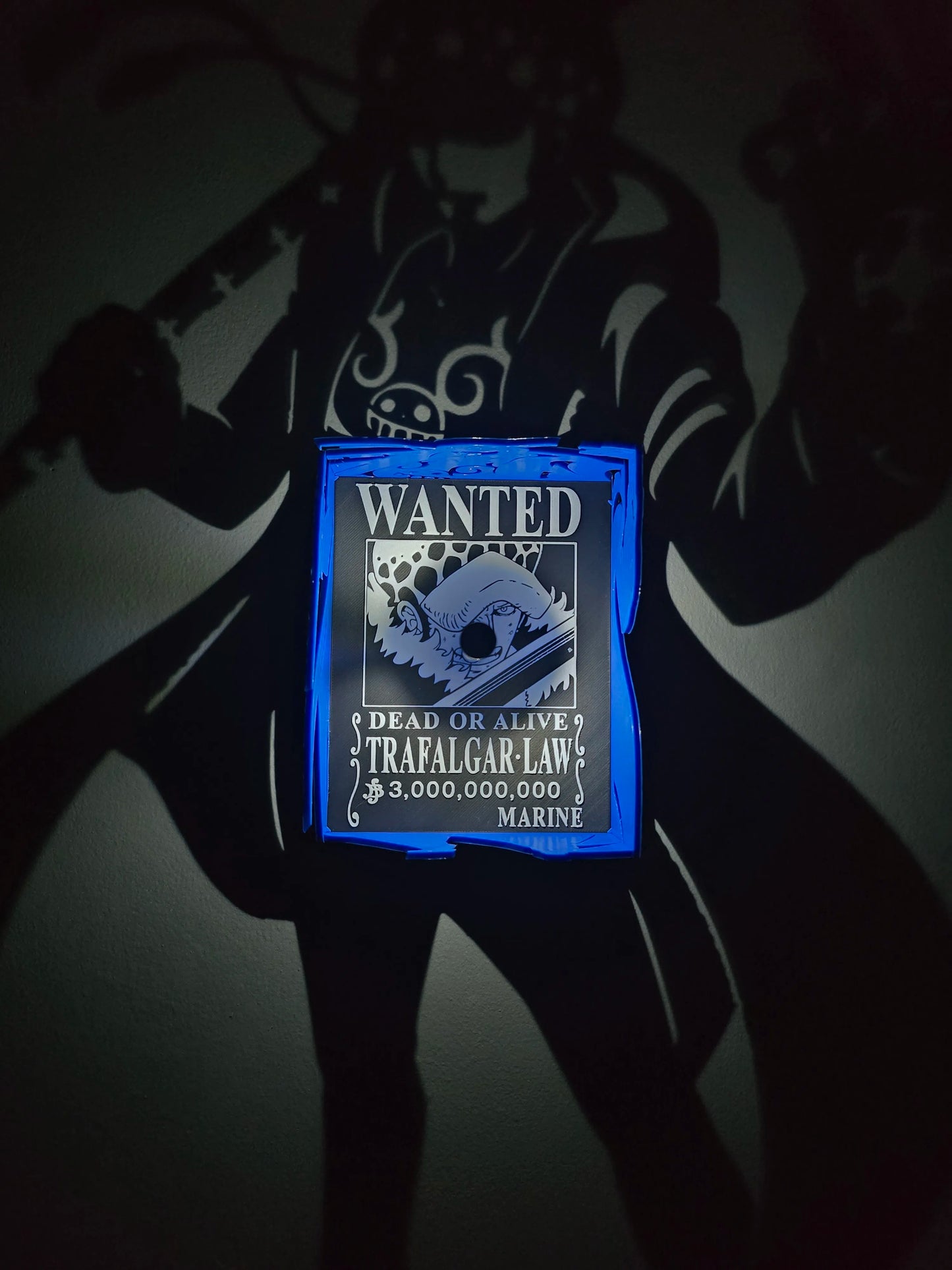 Trafalgar D. Water Law Shadow Lamp | One Piece Temalı Dekoratif Gölge Lambası