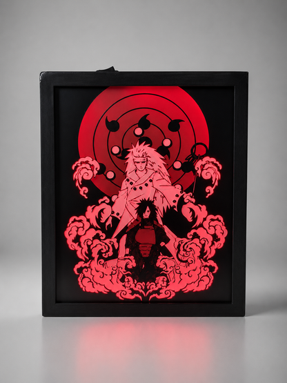 Uchiha Madara LED Lightbox Gece Lambası | Naruto