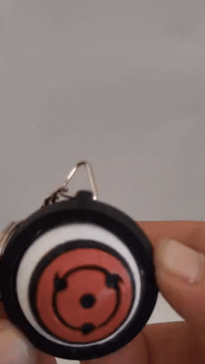 Naruto Sharingan 360° Dönen Sharingan Anahtarlık