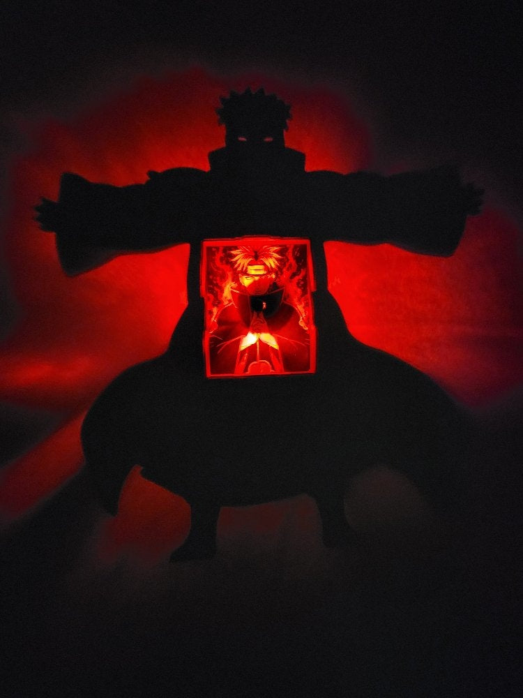 Naruto Pain LED Shadow Box Decorative Night Light