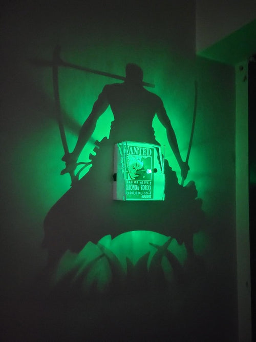 Roronoa Zoro LED Shadow Box Decorative Night Light