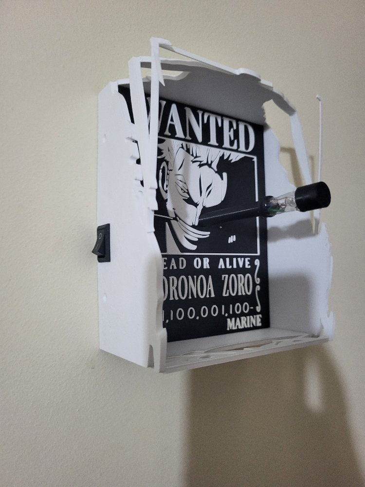 Roronoa Zoro LED Shadow Box Decorative Night Light