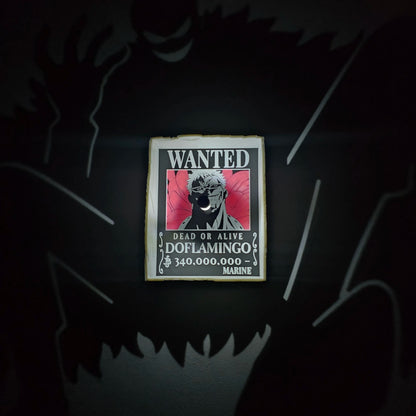 Donquixote Doflamingo Shadow Lamp | One Piece Temalı Dekoratif Gölge Lambası
