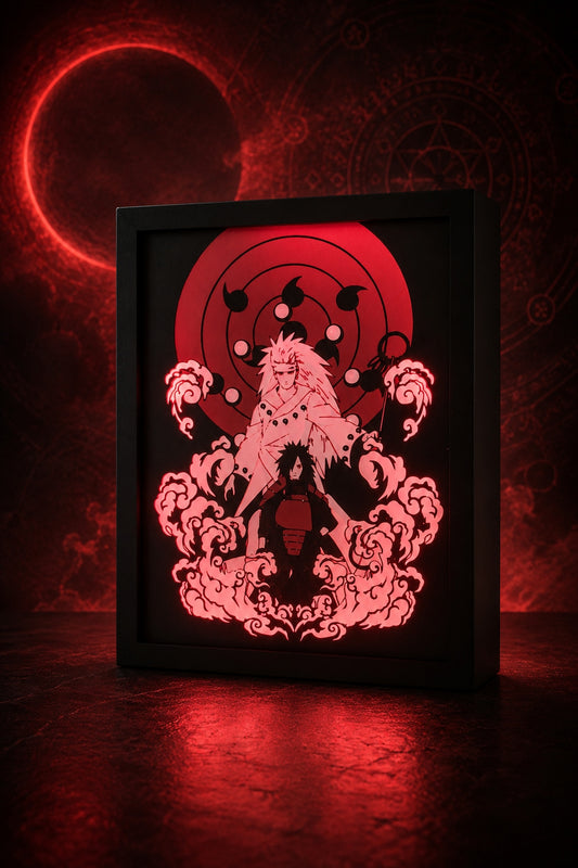 Uchiha Madara LED Lightbox Gece Lambası | Naruto