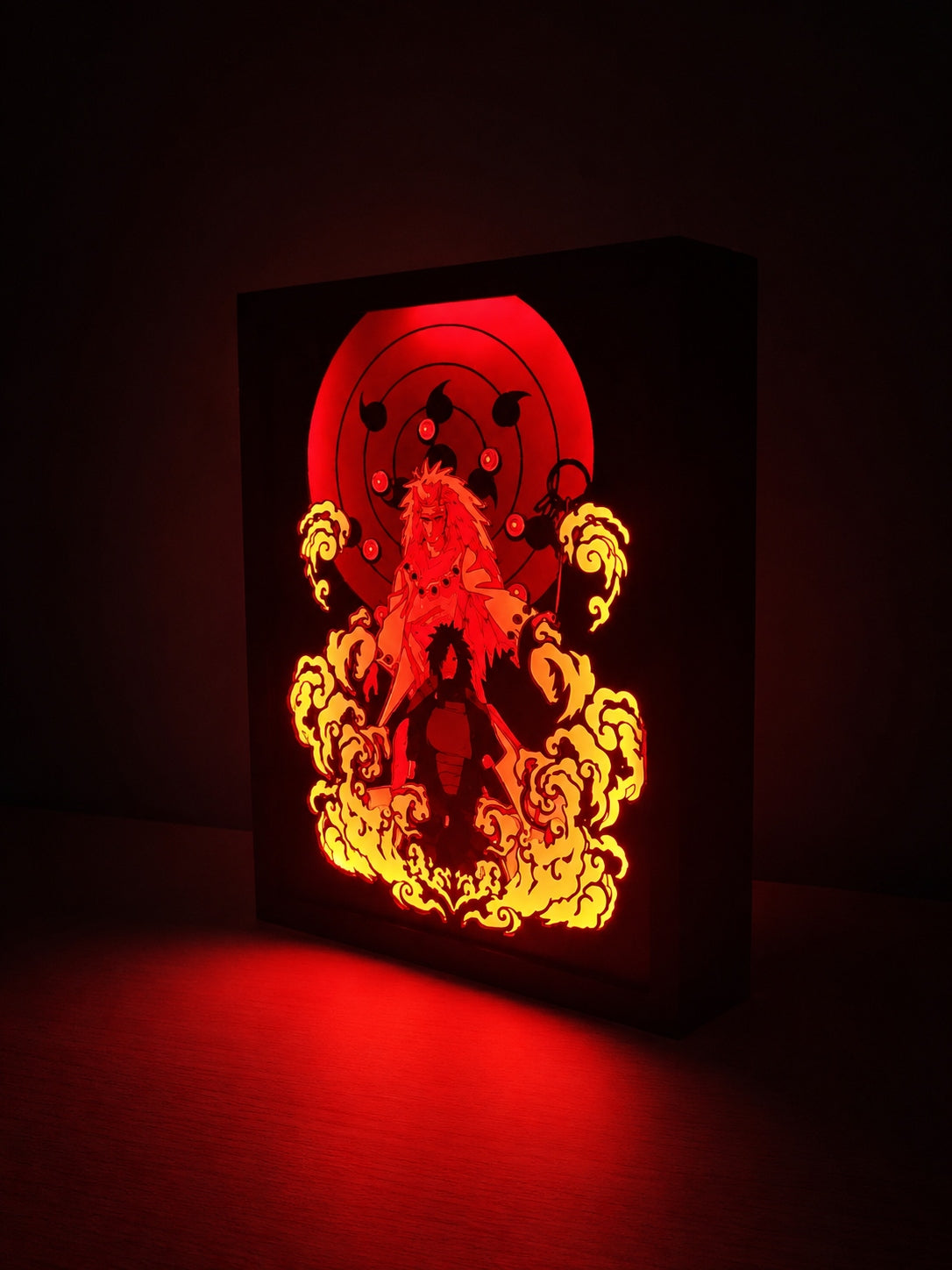Uchiha Madara LED Lightbox Gece Lambası | Naruto