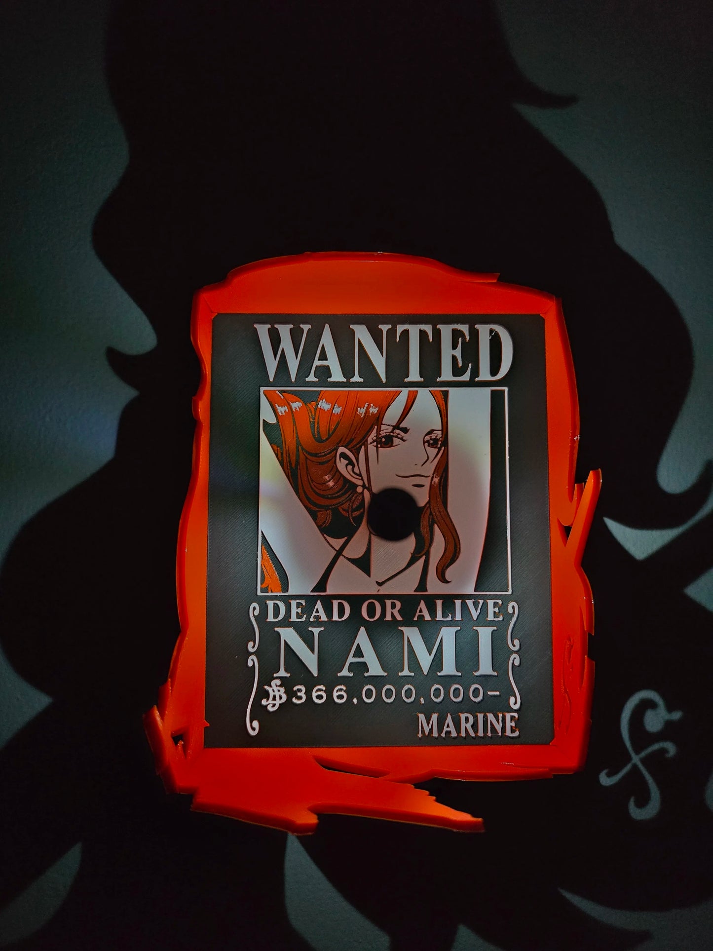 Hırsız Kedi Nami Shadow Lamp | One Piece Temalı Dekoratif Gölge Lambası