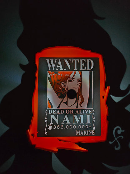 Hırsız Kedi Nami Shadow Lamp | One Piece Temalı Dekoratif Gölge Lambası