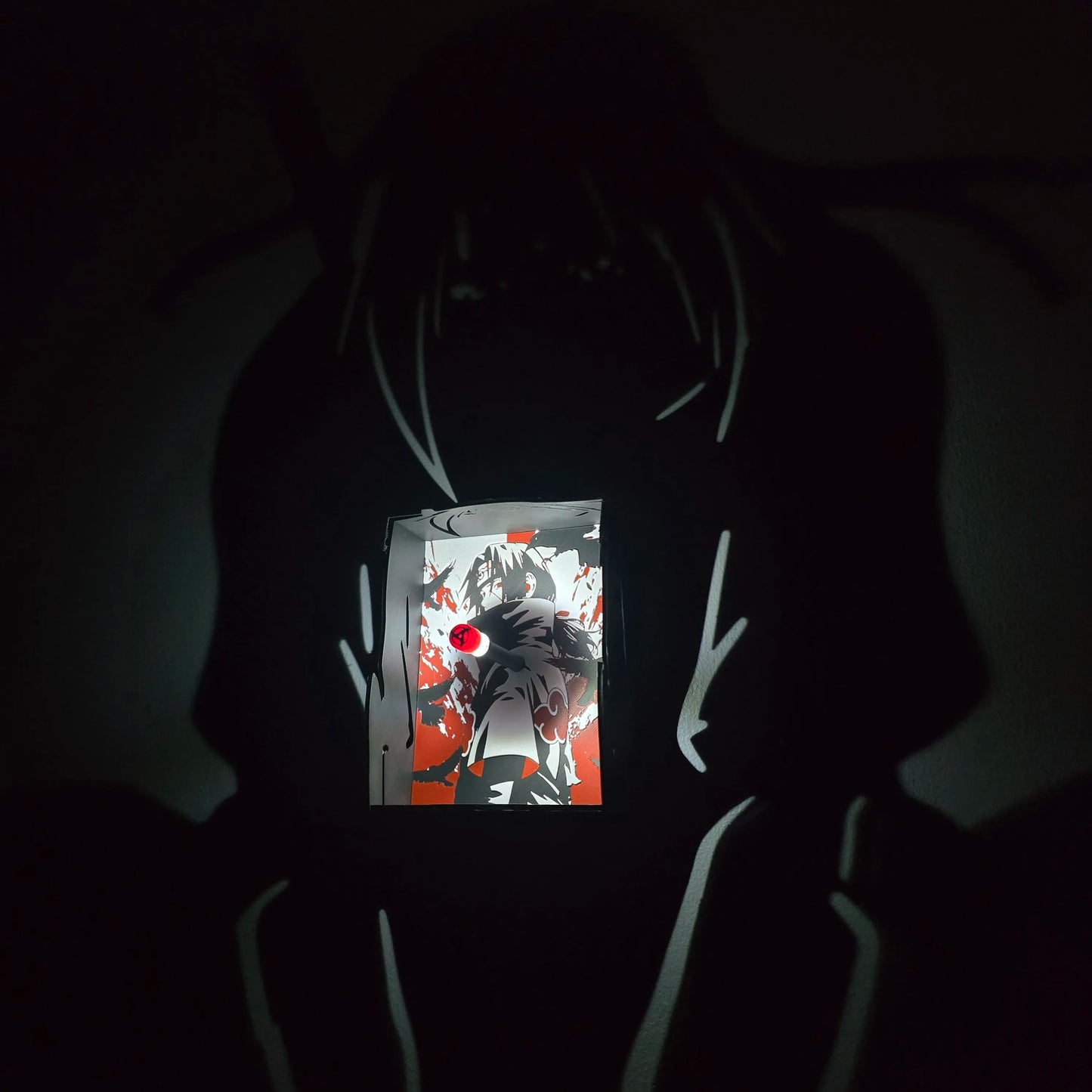 Itachi Shadow Lamp | Naruto Temalı Dekoratif Gölge Lambası