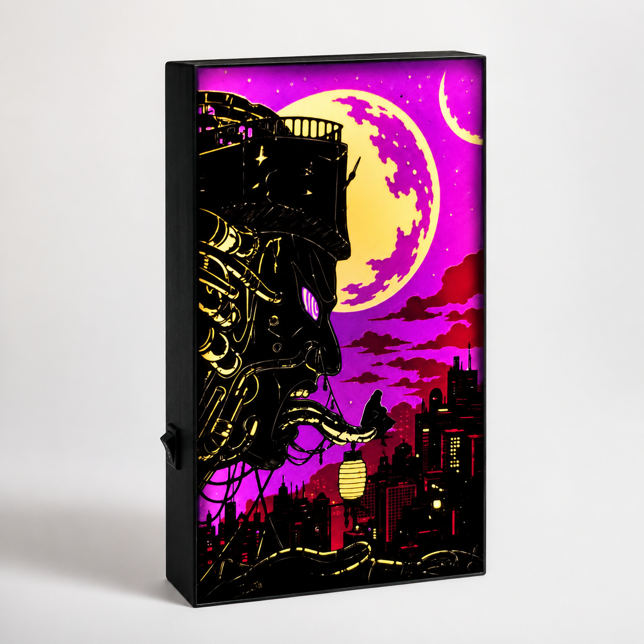 Naruto Pain LED Lightbox | Akatsuki Temalı Kablosuz Dekoratif Gece Lambası