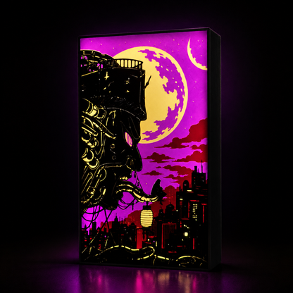Naruto Pain LED Lightbox | Akatsuki Temalı Kablosuz Dekoratif Gece Lambası