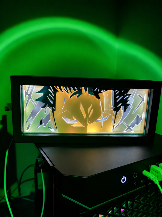 Zoro Katmanlı LED Lightbox | One Piece USB Dekoratif Gece Lambası