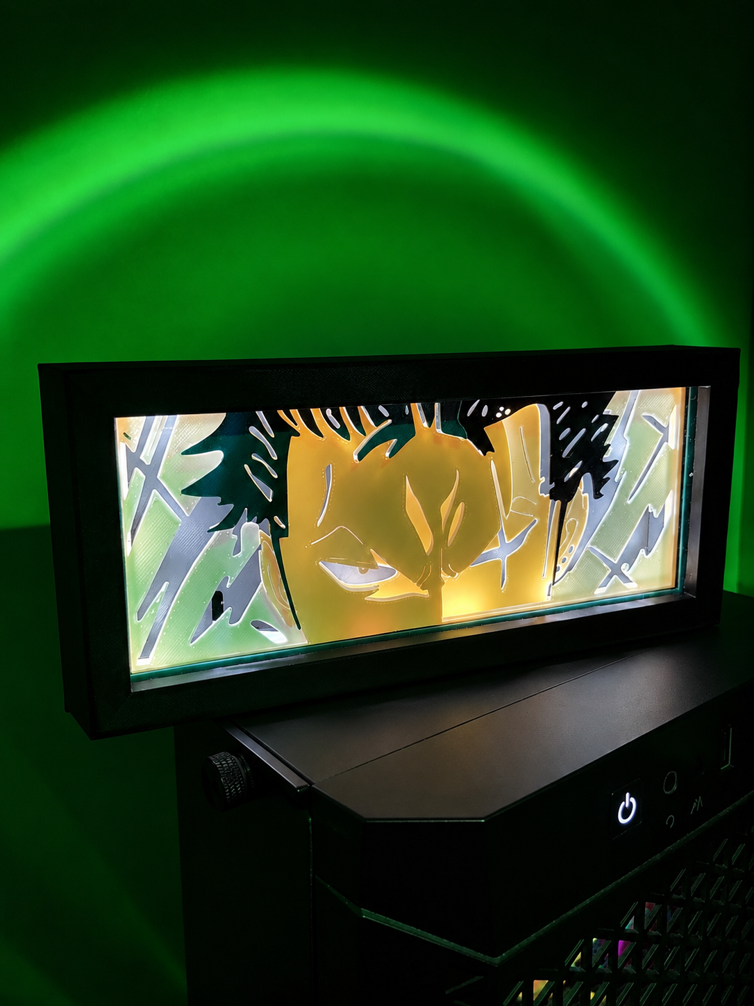 Zoro Katmanlı LED Lightbox | One Piece USB Dekoratif Gece Lambası